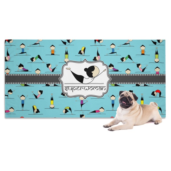 Custom Yoga Poses Dog Towel (Personalized)