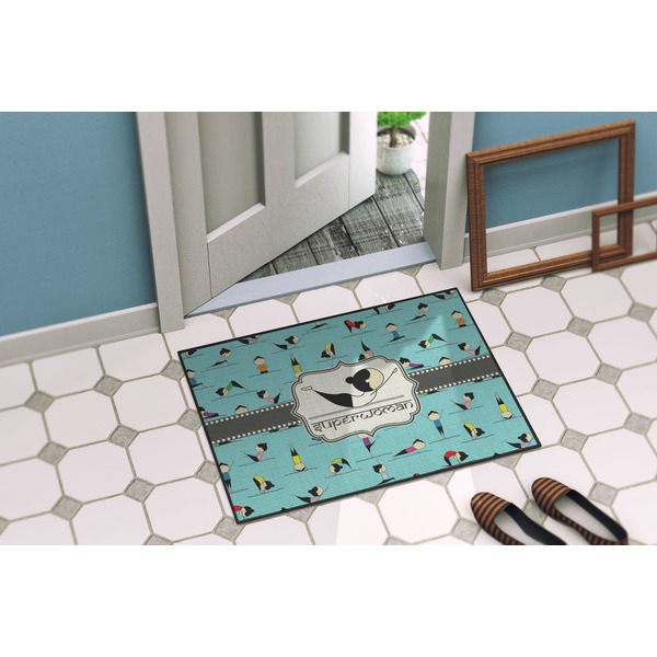Yoga Poses Door Mat Lifestyle