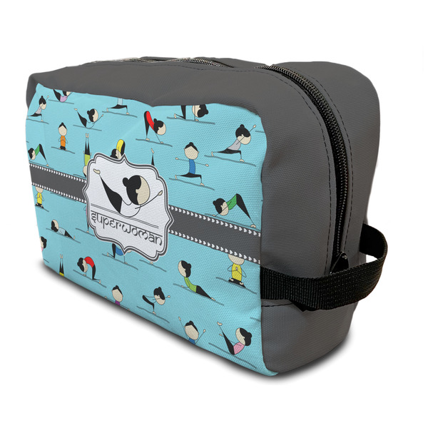 Custom Yoga Poses Toiletry Bag / Dopp Kit (Personalized)