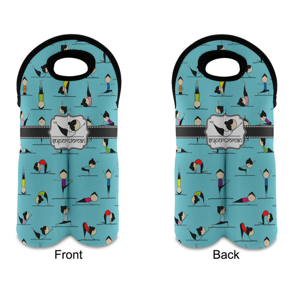 Yoga Poses Double Wine Tote - APPROVAL (new)