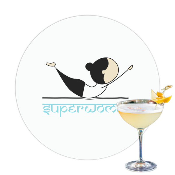 Custom Yoga Poses Printed Drink Topper (Personalized)