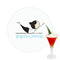Yoga Poses Printed Drink Topper -  2.5" (Personalized)