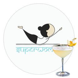 Yoga Poses Printed Drink Topper - 3.5" (Personalized)