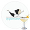 Yoga Poses Printed Drink Topper - 3.5" (Personalized)