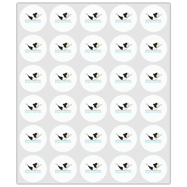 Yoga Poses Drink Topper - XSmall - Set of 30