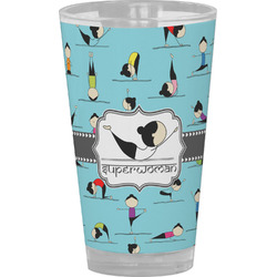 Yoga Poses Pint Glass - Full Color (Personalized)