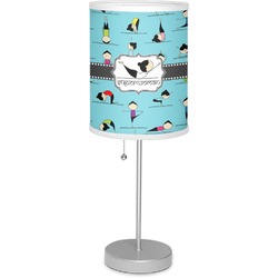 Yoga Poses Lamp with Drum Shade (Personalized)