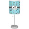 Yoga Poses Lamp with Drum Shade (Personalized)