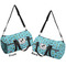 Yoga Poses Duffle bag large front and back sides