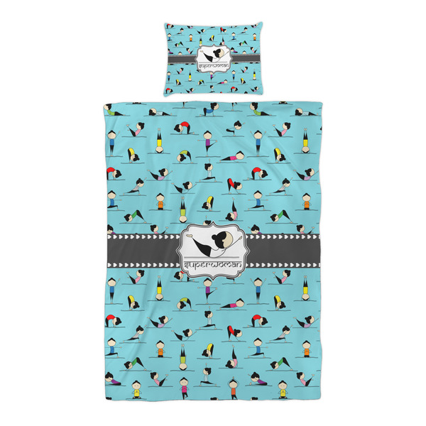 Yoga Poses Duvet Cover Set - Twin XL - Alt Approval