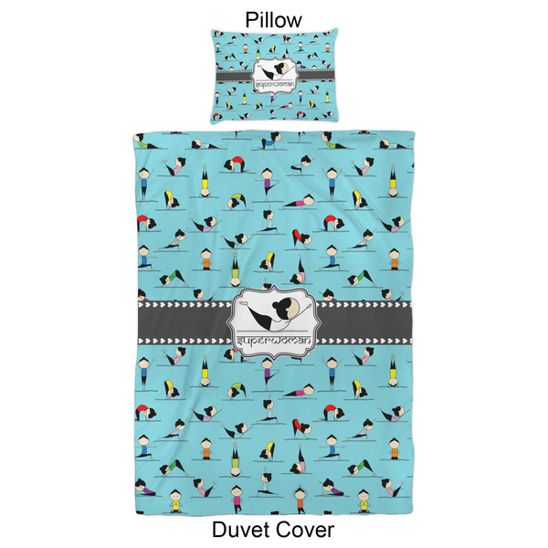 Yoga Poses Duvet Cover Set - Twin XL - Approval