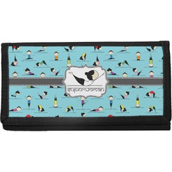 Yoga Poses Canvas Checkbook Cover (Personalized)