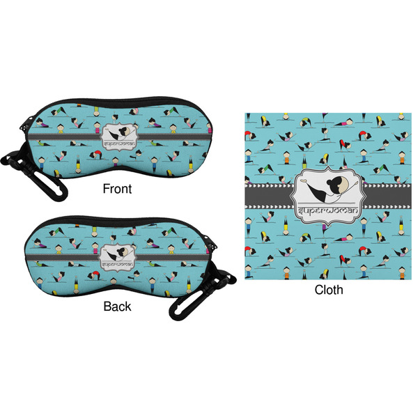 Yoga Poses Eyeglass Case & Cloth (Approval)