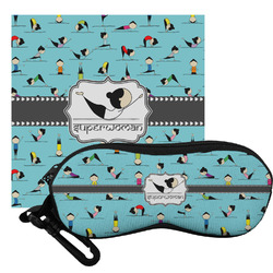 Yoga Poses Eyeglass Case & Cloth (Personalized)
