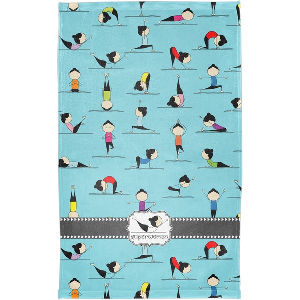 Yoga Poses Finger Tip Towel - Full View