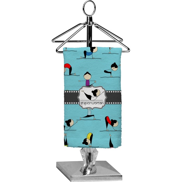Custom Yoga Poses Finger Tip Towel - Full Print (Personalized)