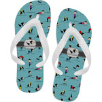 Yoga Poses Flip Flops - XSmall (Personalized)