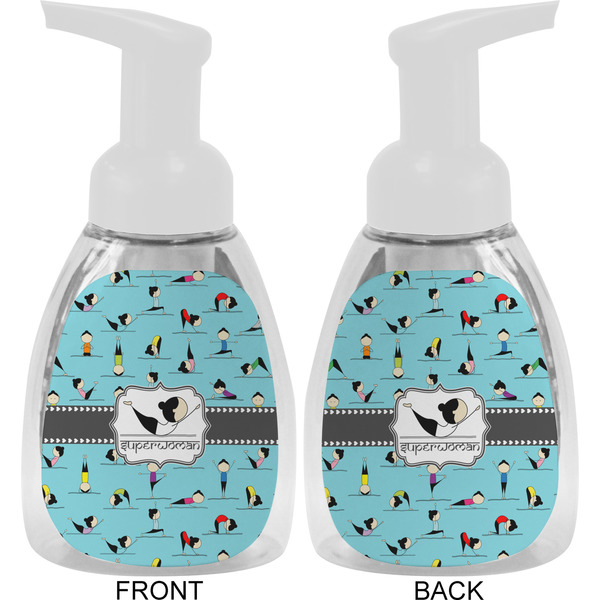 Yoga Poses Foam Soap Bottle Approval - White