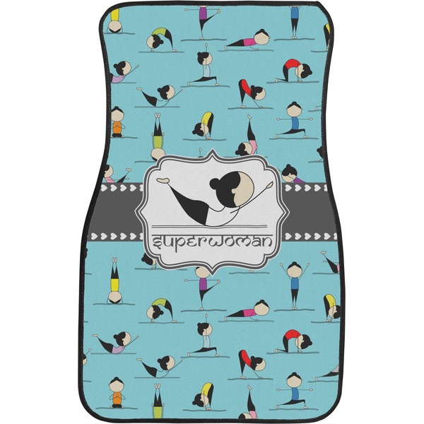 Yoga Poses Custom Car Floor Mats (Front Seat)