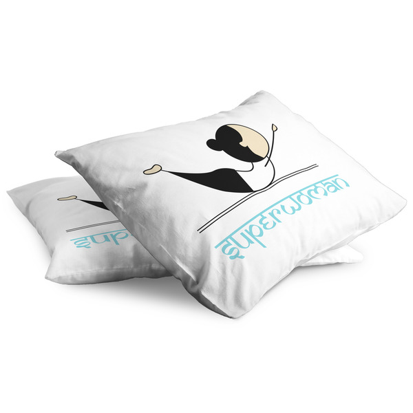 Yoga Poses Full Pillow Case - TWO (partial print)