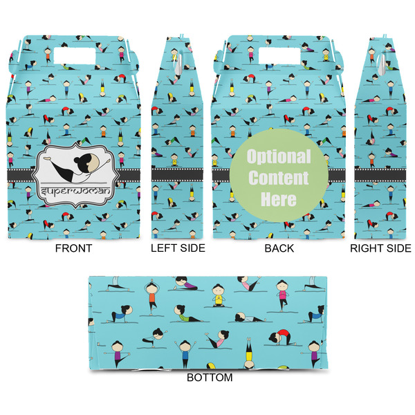 Yoga Poses Gable Favor Box - Approval