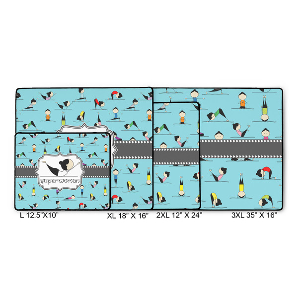 Yoga Poses Gaming Mats - SIZE CHART