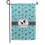 Yoga Poses Small Garden Flag - Single Sided w/ Name or Text