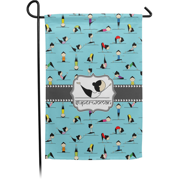 Custom Yoga Poses Garden Flag (Personalized)
