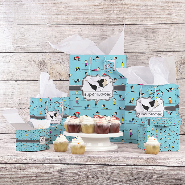 Yoga Poses Gift Bags - In Context