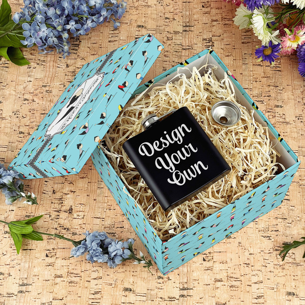 Yoga Poses Gift Boxes with Lid - Canvas Wrapped - Large - In Context