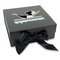 Yoga Poses Gift Boxes with Magnetic Lid - Black - Front (angle)