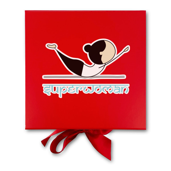 Yoga Poses Gift Boxes with Magnetic Lid - Red - Approval