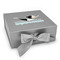 Yoga Poses Gift Boxes with Magnetic Lid - Silver - Front