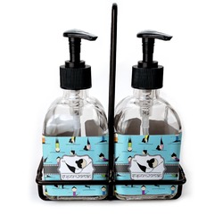 Yoga Poses Glass Soap & Lotion Bottles (Personalized)