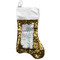 Yoga Poses Gold Sequin Stocking - Front