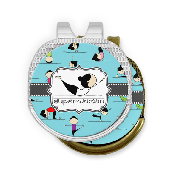 Yoga Poses Golf Ball Marker Hat Clip - PARENT/MAIN
