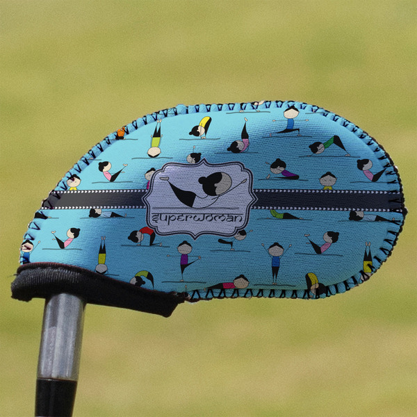 Custom Yoga Poses Golf Club Iron Cover (Personalized)
