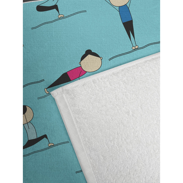 Yoga Poses Golf Towel - Detail