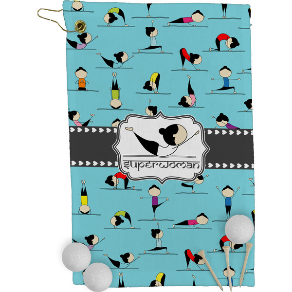 Yoga Poses Golf Towel (Personalized)