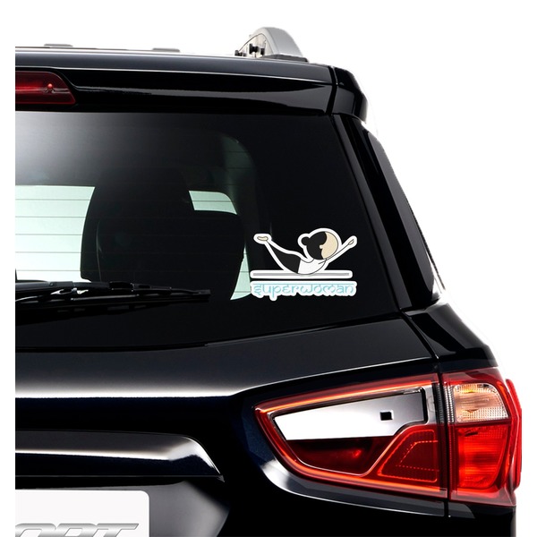 Yoga Poses Graphic Car Decal (On Car Window)