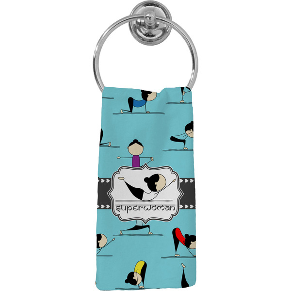 Custom Yoga Poses Hand Towel - Full Print (Personalized)