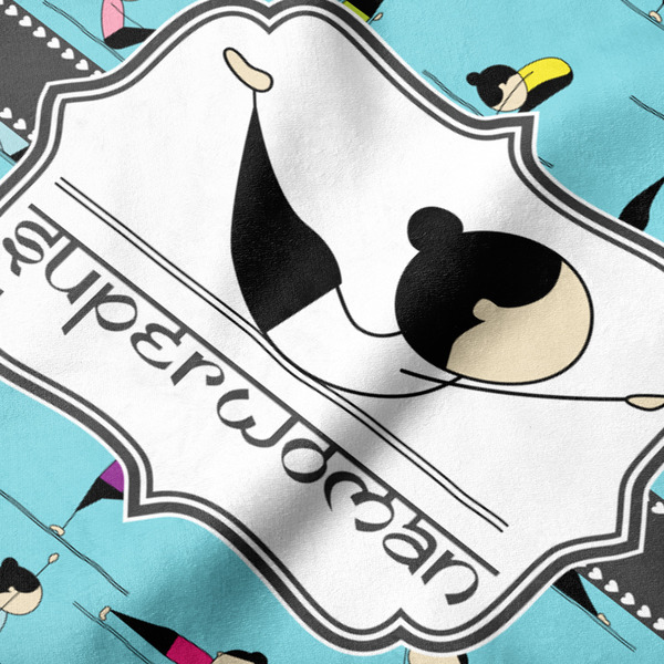 Yoga Poses Hooded Baby Towel- Detail Close Up