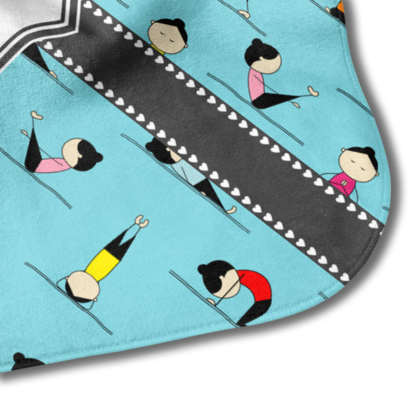 Yoga Poses Hooded Baby Towel- Detail Corner