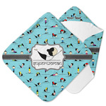Yoga Poses Hooded Baby Towel (Personalized)