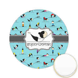 Yoga Poses Printed Cookie Topper - 2.15" (Personalized)