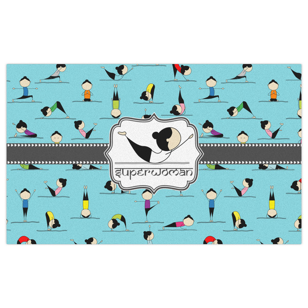 Yoga Poses Indoor / Outdoor Rug - 3'x5' - Front Flat