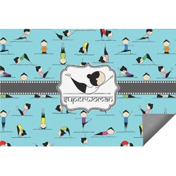 Yoga Poses Indoor / Outdoor Rug - 3'x5' (Personalized)