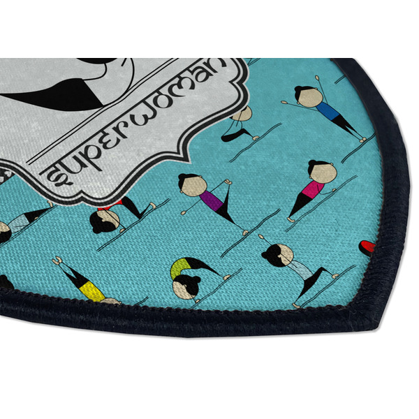 Yoga Poses Iron on Shield 3 Detail