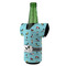 Yoga Poses Jersey Bottle Cooler - ANGLE (on bottle)