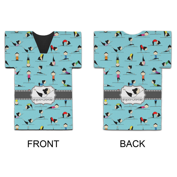 Yoga Poses Jersey Bottle Cooler - APPROVAL